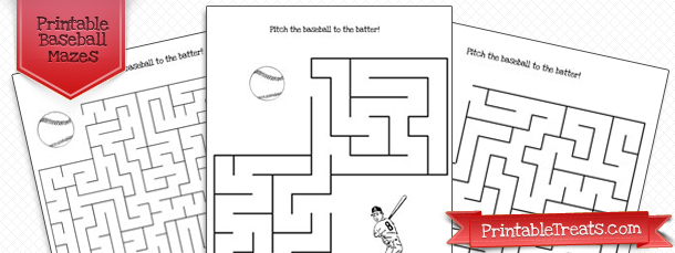 Printable Baseball Maze Game to Print — Printable