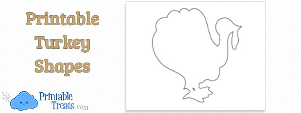 Turkey Shaped Printable — Printable Treats.com