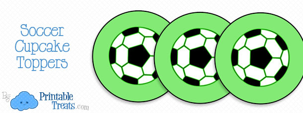 Printable Soccer Cupcake Toppers — Printable