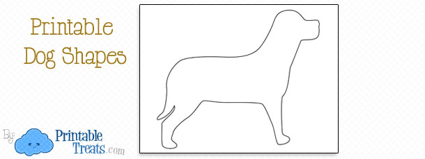 Printable Dog Shapes — Printable Treats.com