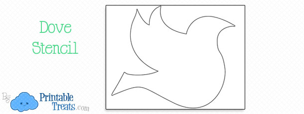 Free Printable Dove Stencil — Printable Treats.com