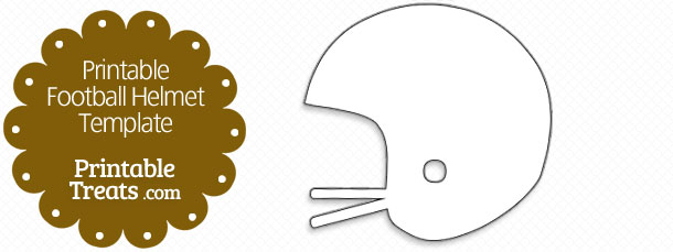 Printable Football Helmet Template — Printable