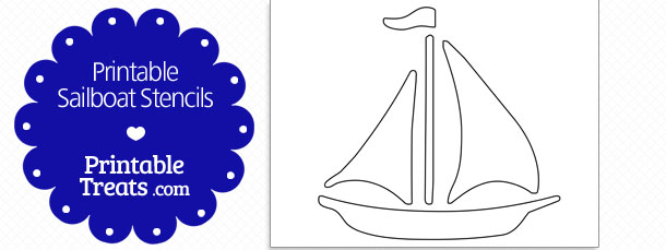 stencils printable sailboat