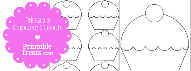 Printable Cupcake Cutouts — Printable Treats.com