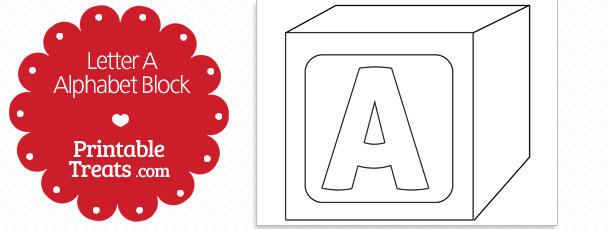 Printable Letter A Alphabet Block Template — Printable