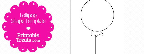 Printable Lollipop Shape Template — Printable