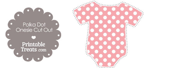 Printable Baby Pink Polka Dot Onesie Cut Outs — Printable ...