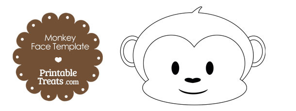 Free Printable Monkey Face Template