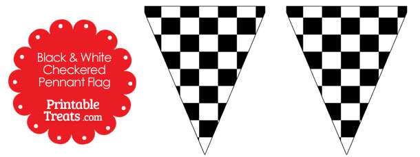 black-and-white-checkered-pennant-banner-flag-printable-treats