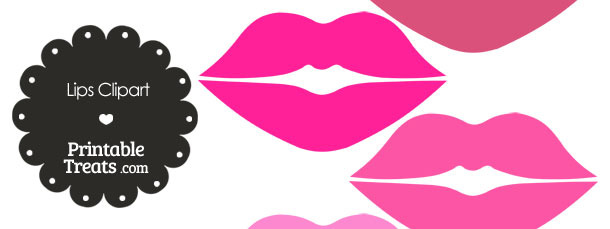 free clipart pink lips - photo #32
