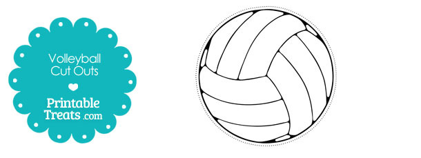 Printable Volleyball Cut Outs