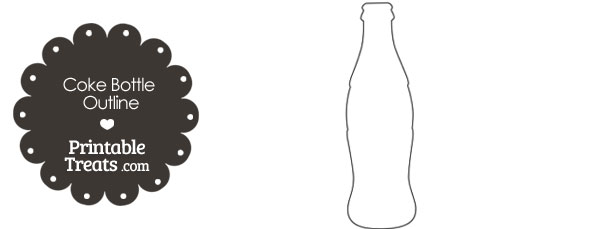 Printable Coke Bottle Outline — Printable Treats.com