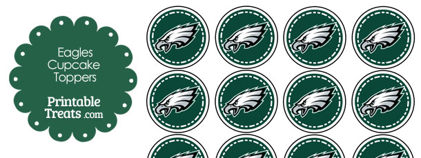 Printable Eagles Logo Cupcake Toppers Printable Treats