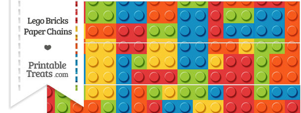 Lego Bricks Paper Chains
