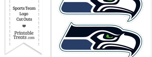 Medium Seattle Seahawks Logo Cut Outs
