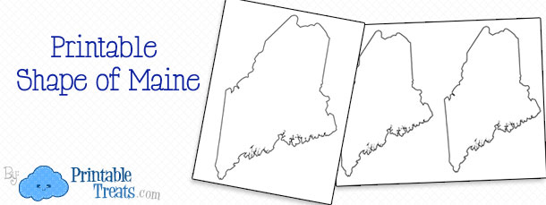 Printable Shape of Maine — Printable Treats.com