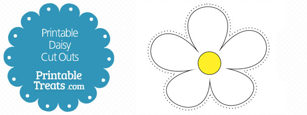 Printable Daisy Flower Template - Free Printable Daisy Cut Outs