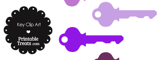 Purple Key Clipart