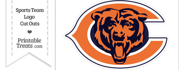 Large Chicago Bears Logo Cut Out — Printable Treats.com